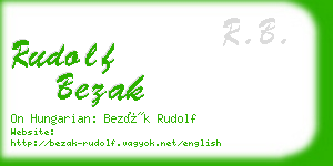 rudolf bezak business card